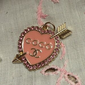 Authentic upcycled  Coco Chanel heart